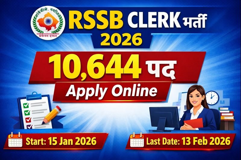 RSSB Clerk Jr-II / Junior Assistant Recruitment 2026 Apply Online | 10644 Vacancy Notification