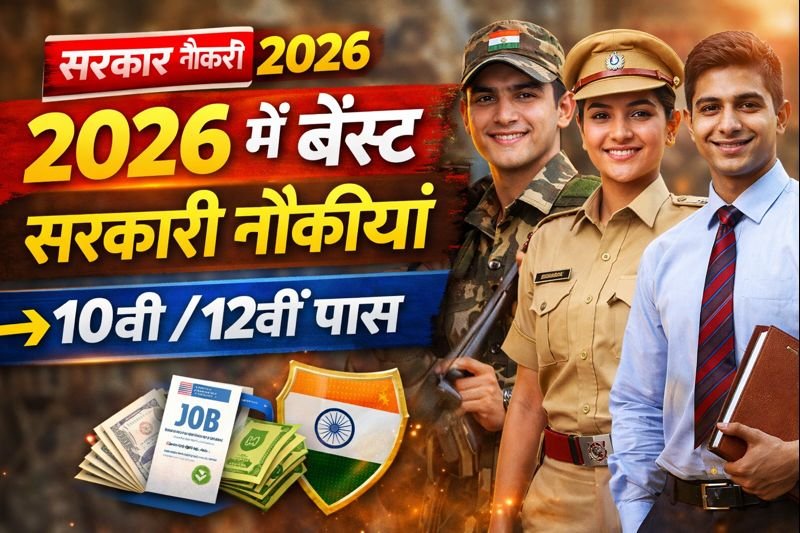 2026 में 10वीं–12वीं पास के लिए बेस्ट सरकारी नौकरियां