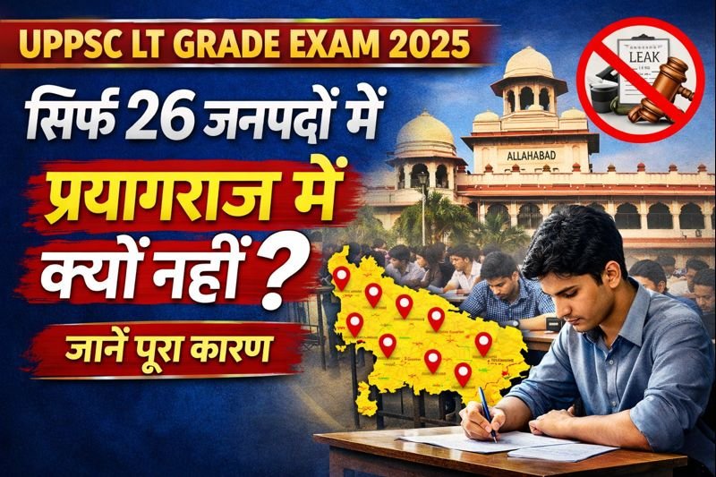 UPPSC LT Grade Exam 2025: सिर्फ प्रयागराज को छोड़ 26 जनपदों में होगी एलटी ग्रेड प्रारंभिक परीक्षा, जानिए पूरा कारण