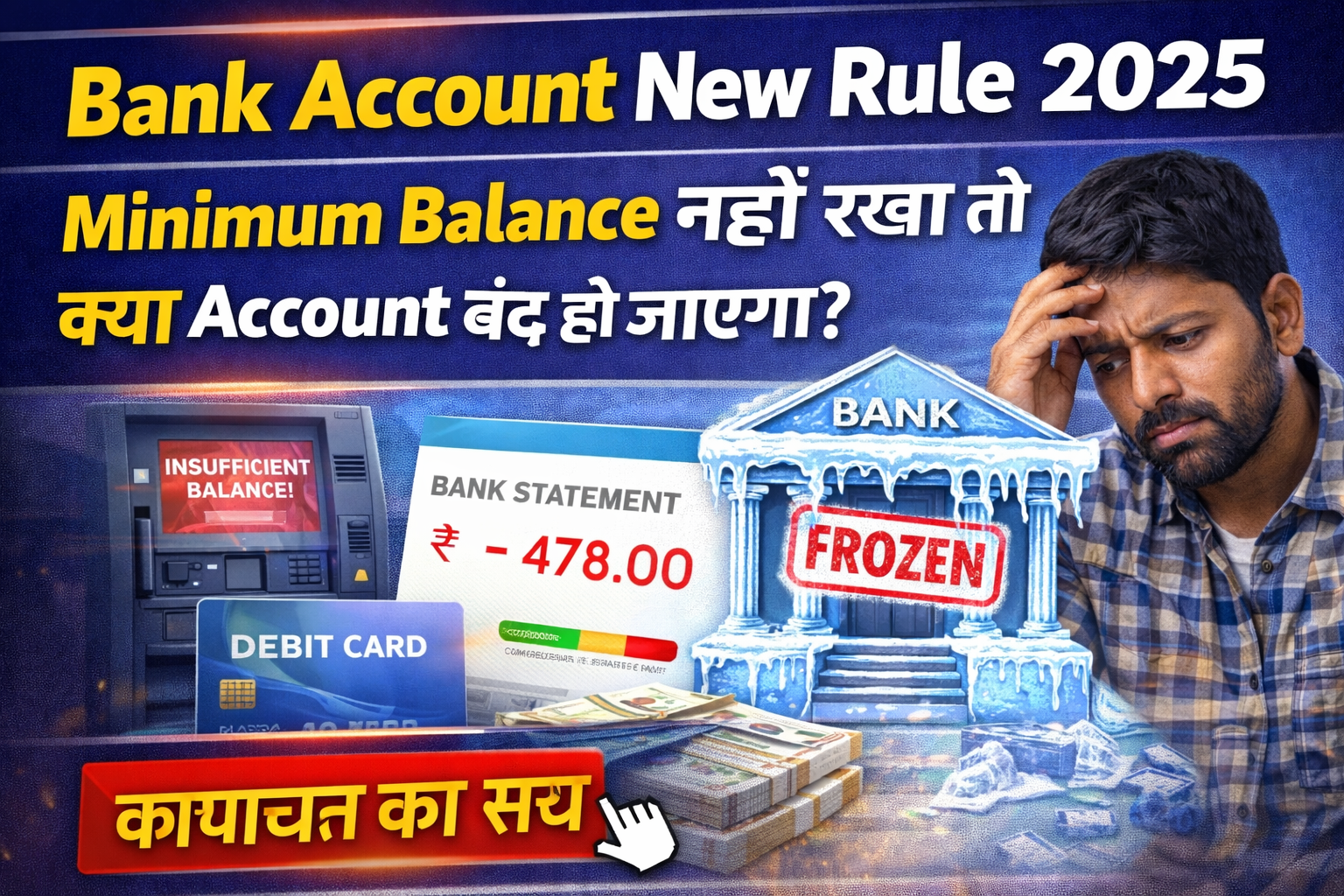 🔥 Bank Account New Rule 2025 Minimum Balance नहीं रखा तो क्या Account बंद हो जाएगा? पूरा सच जानिए