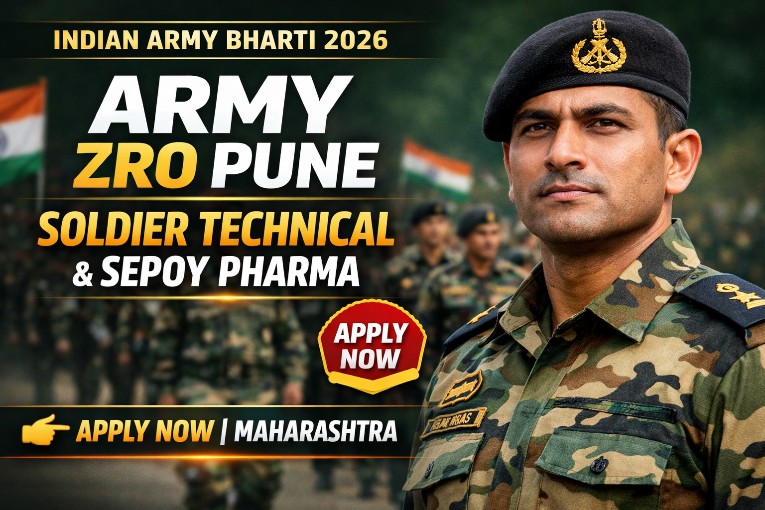 Indian Army ZRO Pune Bharti 2026 – Soldier Technical & Sepoy Pharma Recruitment Full Details